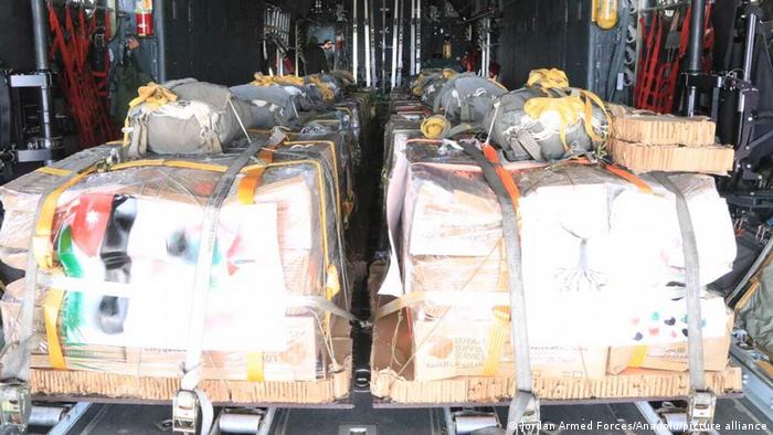 EUA anunciam lançamentos aéreos de alimentos à Faixa de Gaza