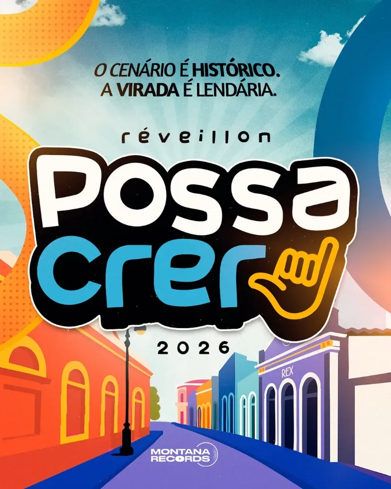 Réveillon Possa Crer 2026 celebra a virada com 10 horas de música no Jaraguá