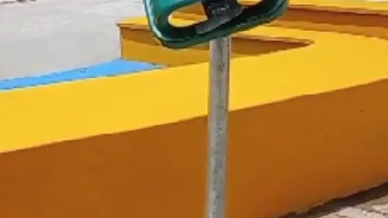 Alurb registra furto de lixeira na Praça do Carminha, no Benedito Bentes