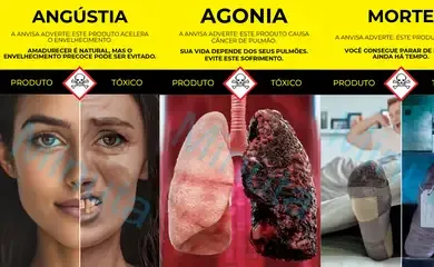Anvisa apresenta novas imagens contra fumo em embalagens de cigarros