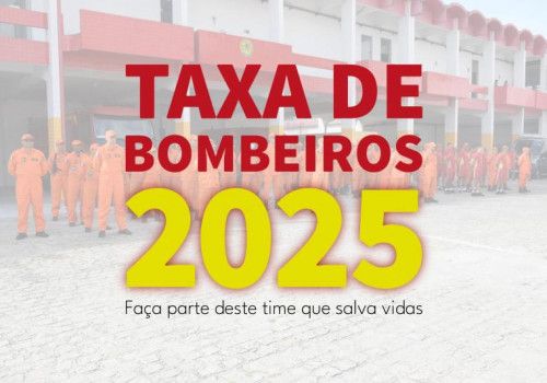 Primeira remessa de boletos físicos da Taxa de Bombeiros vence no próximo dia 30