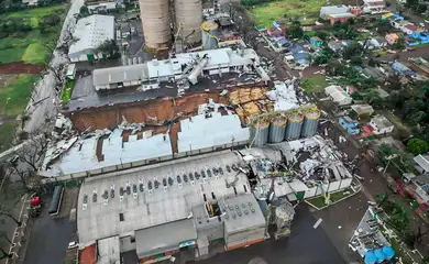 Microexplosão atinge município gaúcho de São Luiz Gonzaga