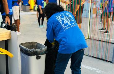 Cooperativa realiza coleta seletiva em evento de corrida na orla da Pajuçara