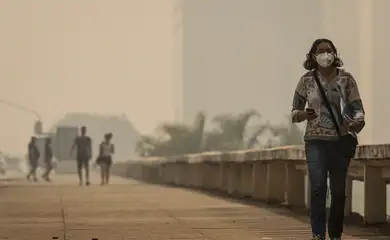 Brasília e outras capitais ficam encobertas por fumaça de queimadas