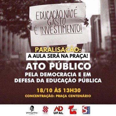 Pró-reitores convocam comunidade acadêmica para ato em defesa das Ifes