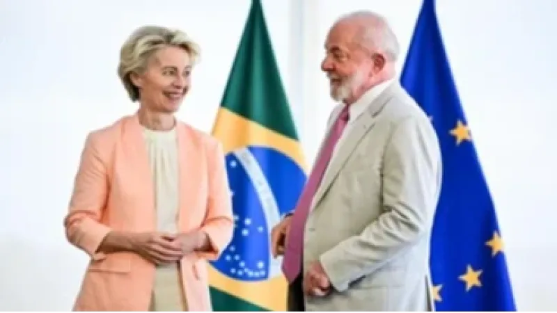 Lula recebe Von der Leyen para celebrar acordo UE-Mercosul
