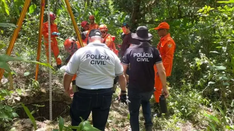 Corpo encontrado em poço pode ser de jovem desaparecido