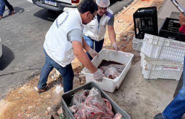Visa Maceió apreende produtos impróprios para o consumo na parte alta da cidade
