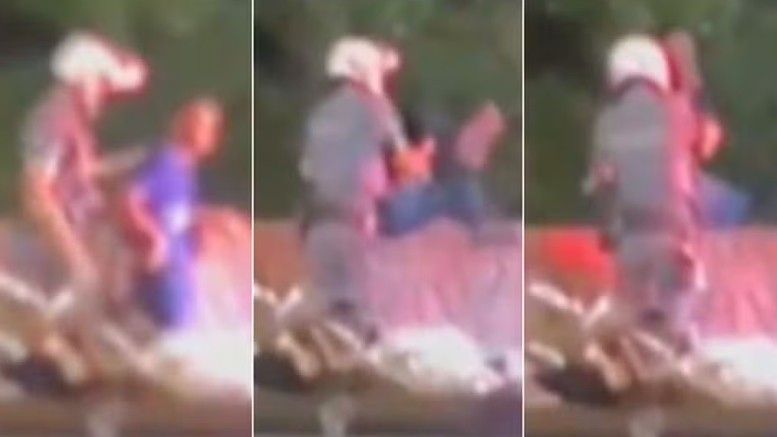 ‘Quase morri na mão de um policial que estava desequilibrado’, diz jovem jogado de ponte