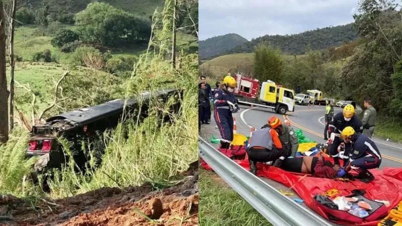 Cinco pessoas morrem em acidente com ônibus no interior de SP