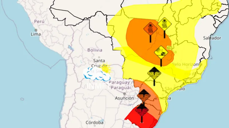 Seca, tempestade e vendaval: confira avisos do Inmet para esta quinta