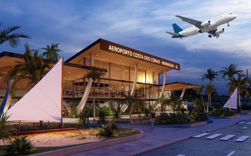 Aeroporto de Maragogi deve receber voos nacionais e internacionais a partir de 2026; veja imagens do projeto