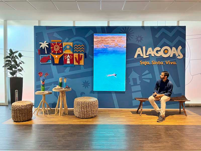 Alagoas é destaque em área de aeroporto de São Paulo