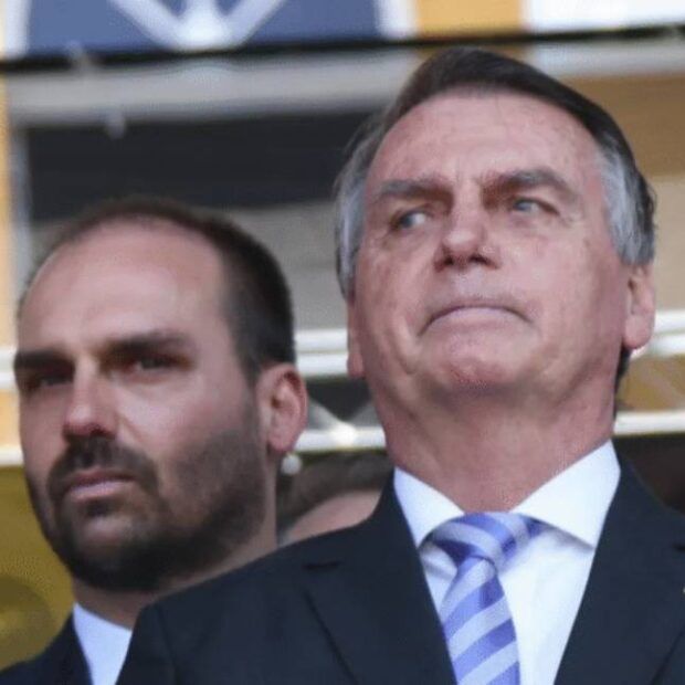 Bolsonaro fala em vencer com ajuda de Trump e diz que Eduardo estaria preso no Brasil