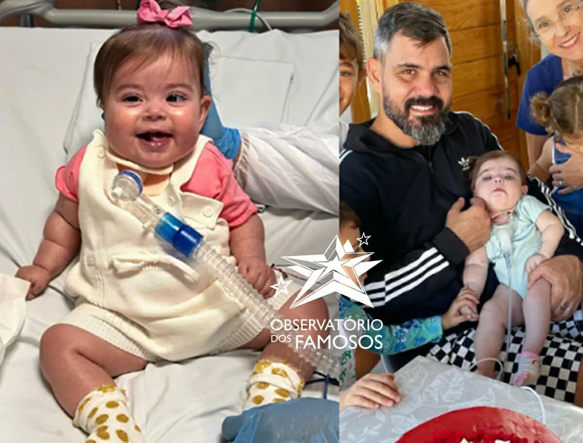 Filha de Juliano Cazarré passa por novo procedimento no coração: “rezem por ela”