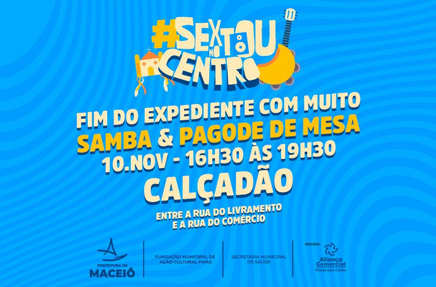 Quarta edição do Sextou No Centro promove cultura e conscientização do Novembro Azul