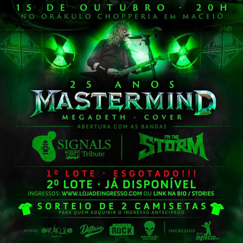 Mastermind celebra 25 anos com show épico em Maceió