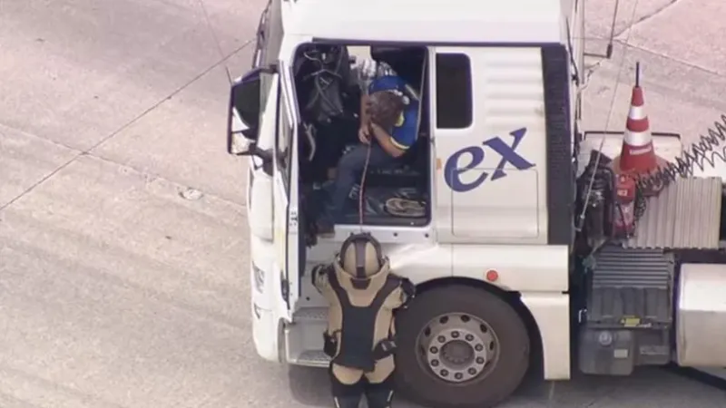 Motorista responsável por bloqueio no Rodoanel confessa que cena foi forjada