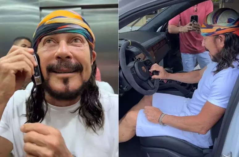 Bell Marques faz 71 anos e ganha dos filhos uma Porsche de R$ 1,3 milhão: ‘Babando’