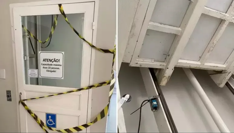 Idoso morre esmagado por porta de elevador em clínica no RS