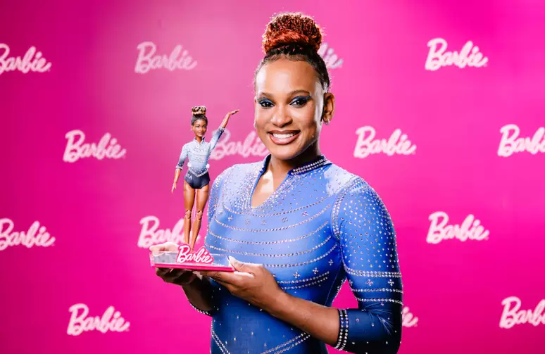 Rebeca Andrade ganha boneca exclusiva da Barbie em sua homenagem