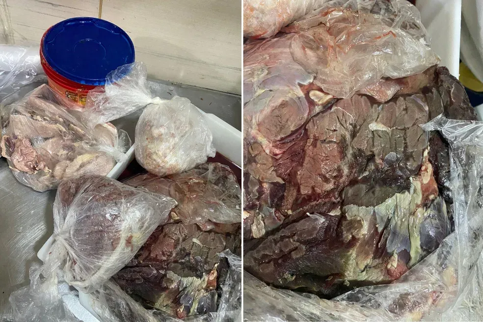 Vigilância Sanitária apreende 80 kg de alimentos estragados em pizzaria em Maceió