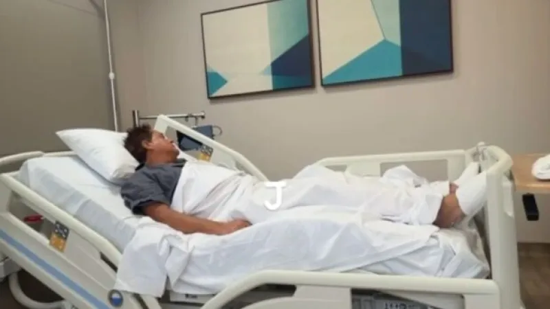 Leonardo comemora alta hospitalar e brinca: ‘Não foi dessa vez’