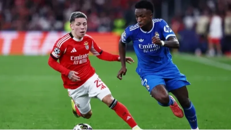 Prestianni é suspenso por seis jogos pela Uefa em caso de racismo contra Vini Jr.