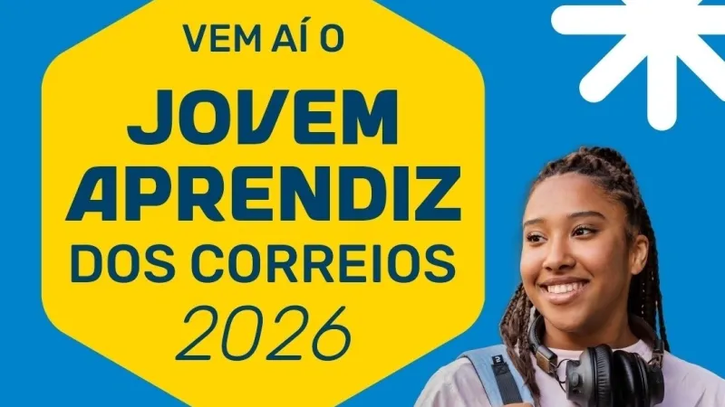 Correios abre inscrições para o Programa Jovem Aprendiz 2026