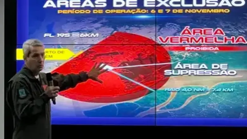 Cúpula de líderes da COP30 terá restrição de voos, caças e anti-drones