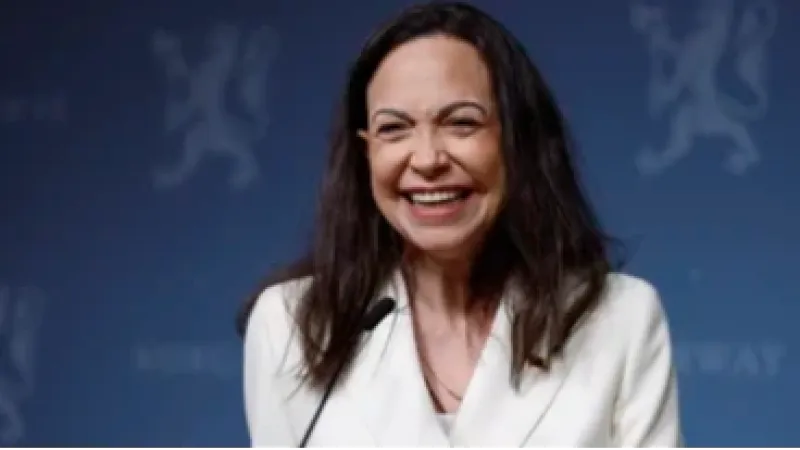 Nobel rebate María Corina Machado e diz que prêmio é intransferível