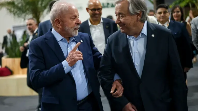 Lula e secretário-geral da ONU pedem que luta pelo clima não seja abandonada