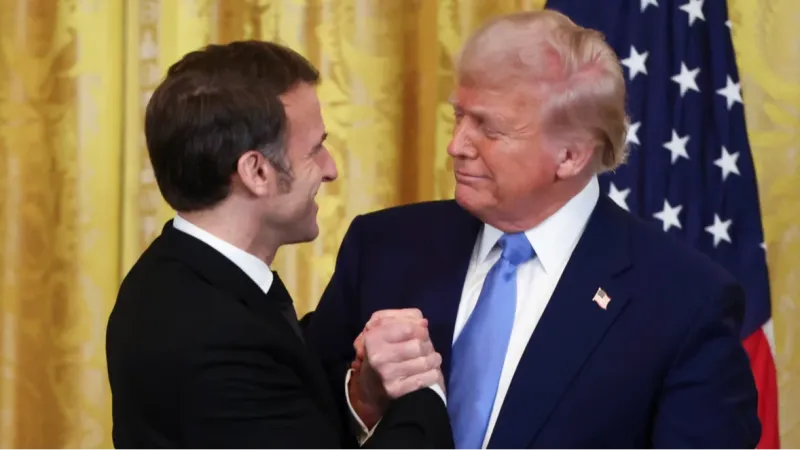 Trump debocha de Macron e chama Otan de ‘tigre de papel’