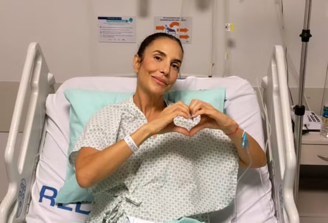 Ivete Sangalo é internada com pneumonia e tranquiliza: “Me sentindo melhor”