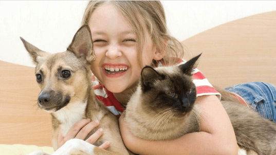 Segundo estudos, crianças com pets desenvolvem habilidades múltiplas