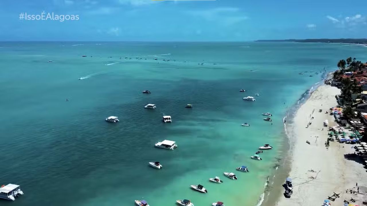 'Caribe brasileiro': mar azul de água quente e cristalina atrai turistas a Maragogi