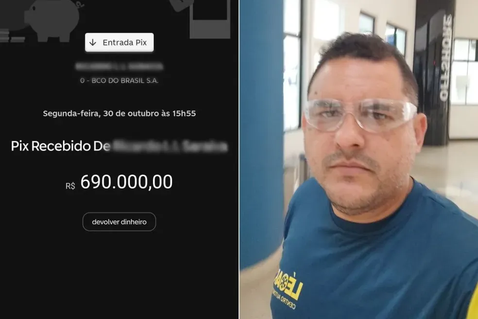 Empresário recebe PIX de R$ 690 mil por engano e devolve dinheiro: 'Não pensei duas vezes'