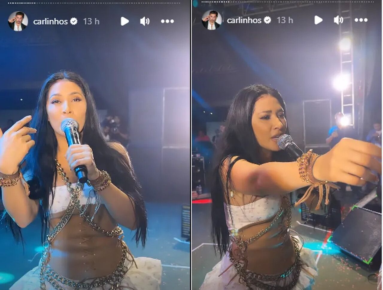 Simaria sobe ao palco sozinha pela primeira vez, em Penedo, AL, após fim da dupla com Simone