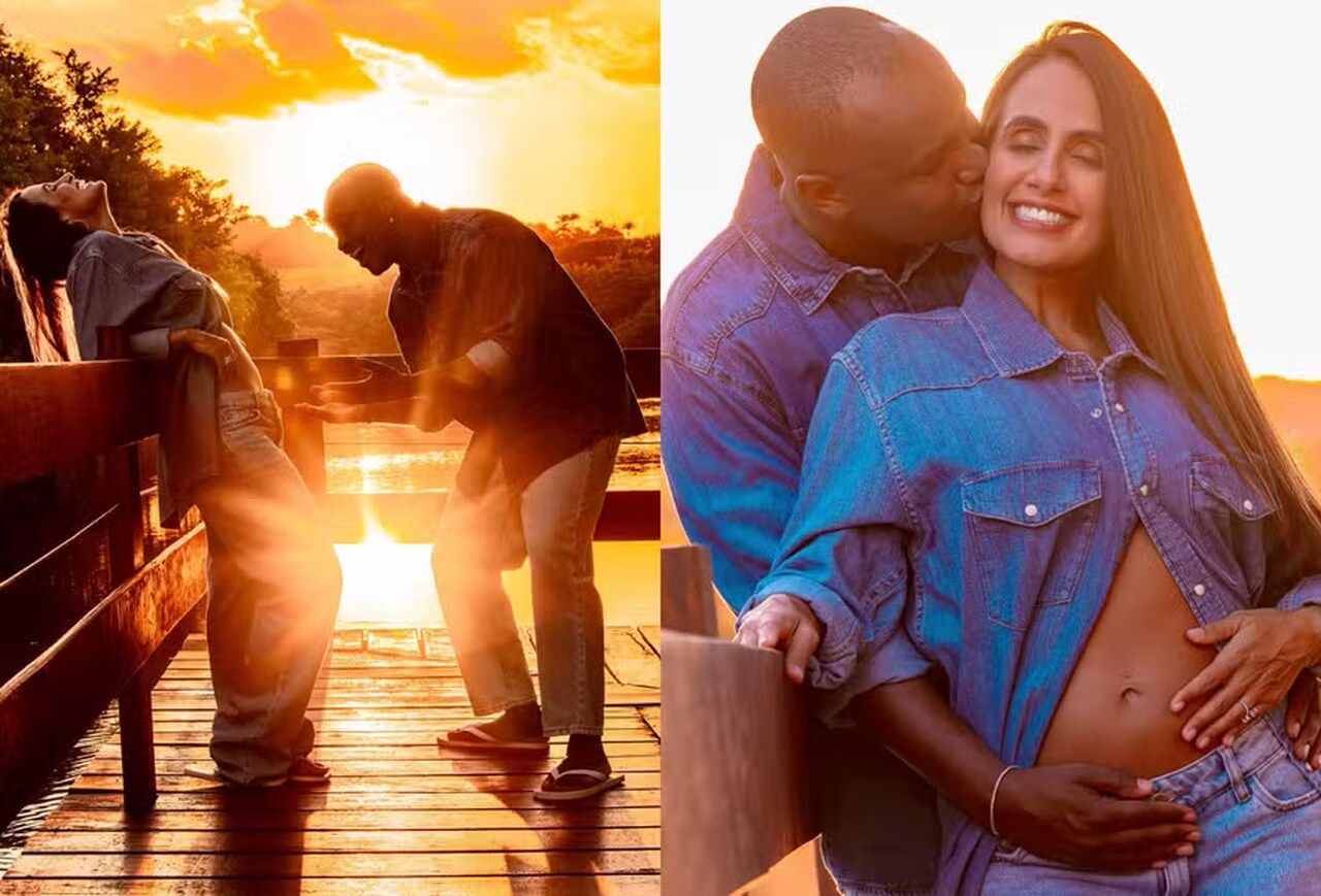 Thiaguinho e Carol Peixinho anunciam gravidez e famosos parabenizam casal: 'Coisa mais linda'