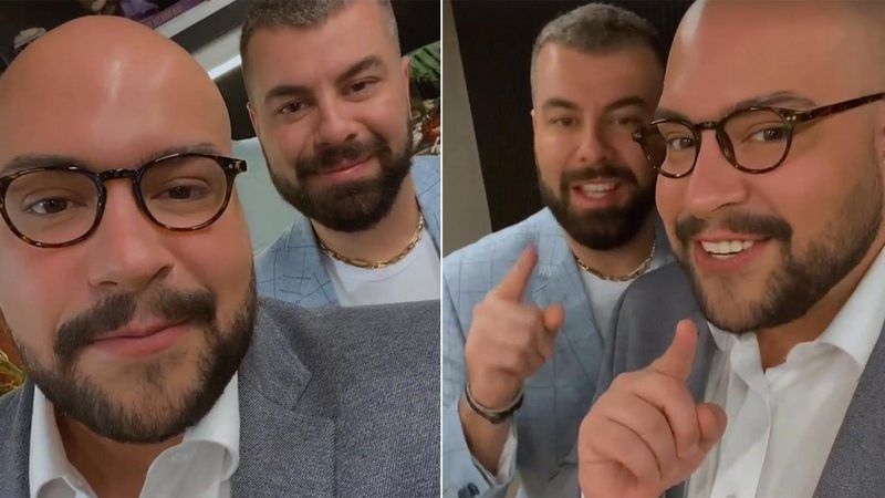 Tiago Abravanel se casa no civil com Fernando Poli