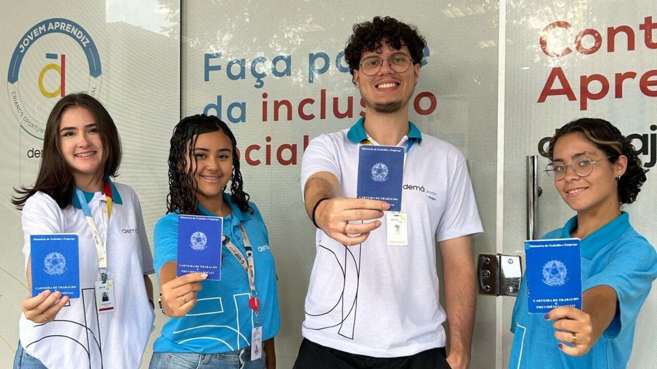  Vagas: Demà Jovem oferece mais de 400 oportunidades para aprendizes em diversos estados