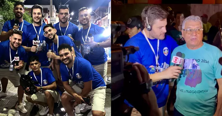 Amigos se fantasiam de repórteres da Globo e entrevistam prefeito na Bahia: 'Gerar entretenimento'