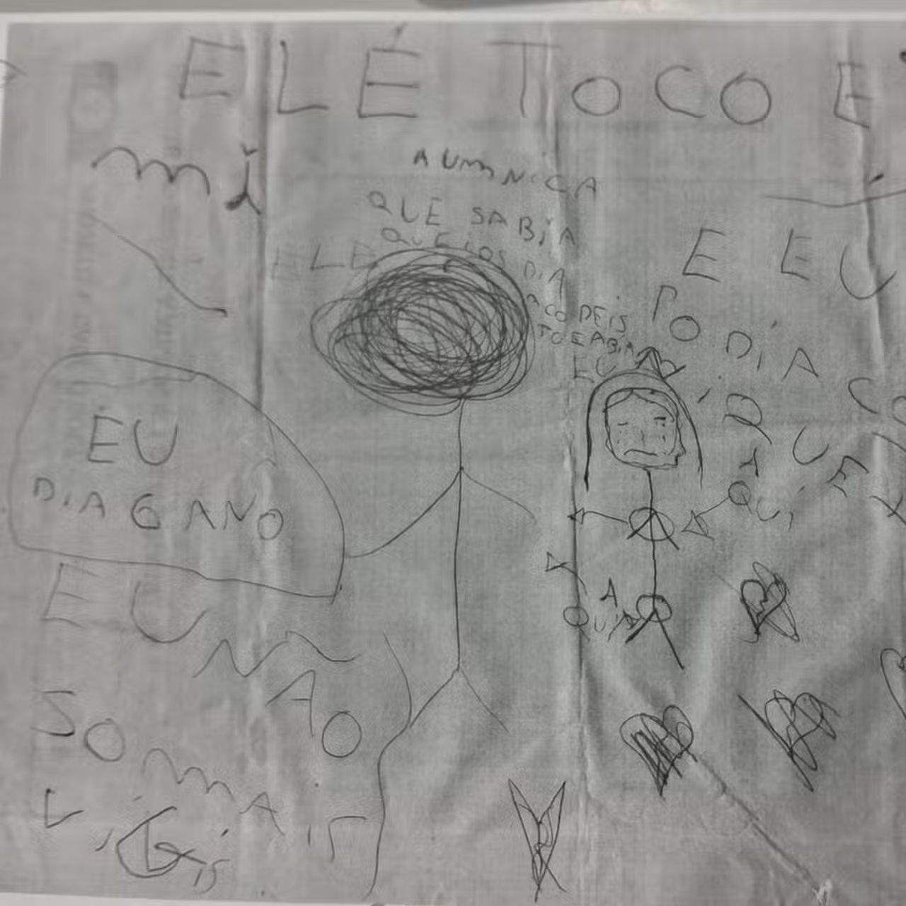 Criança que relatou abuso por meio de desenho foi estuprada pelo tio quando foi à casa dele brincar com primas, diz polícia