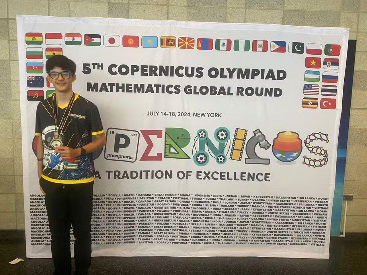 Brasileiro de 14 anos leva a medalha de ouro na Olimpíada de Matemática em Nova York
