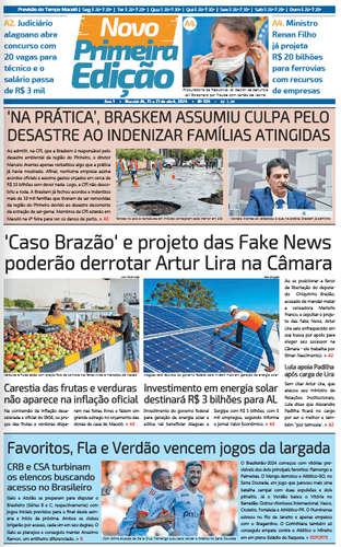 Edição impressa de 15 a 21 de abril