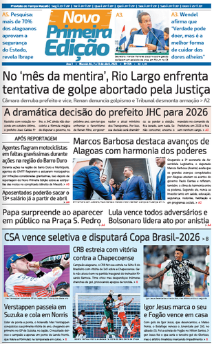 Edição impressa de 07 a 13 de abril