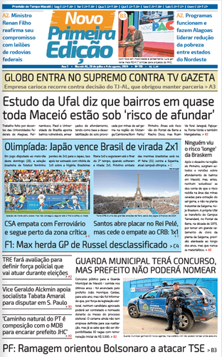 Edição impressa de 29 de julho a 04 de agosto