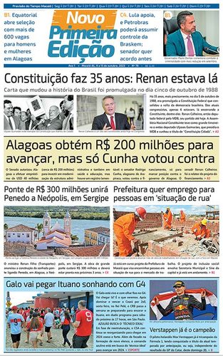Novo Primeira Edição - 09 a 15 de Outubro